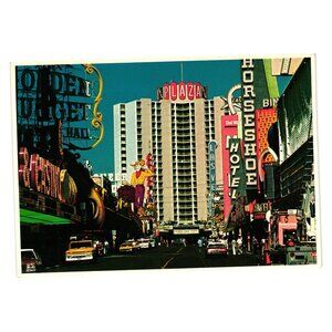 Vintage Postcard Union Plaza Hotel Down Town Fremont Street Las Vegas Nevada